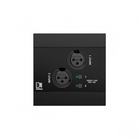 Audac NWP220/B - Panel ścienny 2x XLR + BT (wersja czarna)