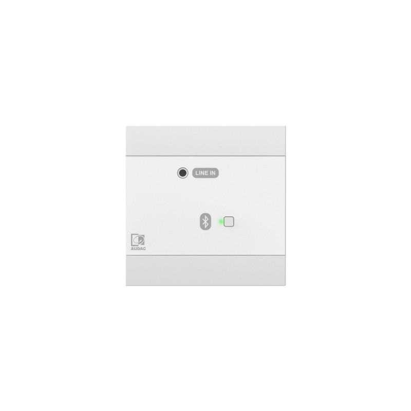 Audac NWP300/W - Panel ścienny 3,5 mm jack + BT (wersja biała)