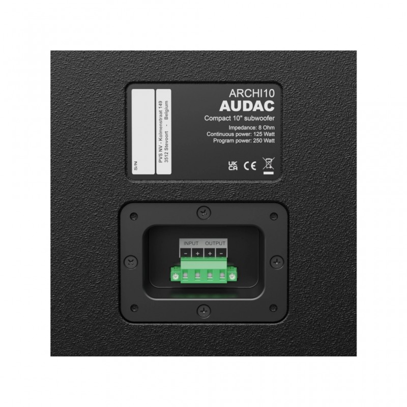 Audac ARCHI10/B - Subwoofer 10-calowy (wersja czarna)