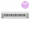 Yamaha NP-15 WH - stage piano - 1 - Pianina cyfrowe - Graj gdziekolwiek chcesz! Yamaha NP-15 WH to lekkie i kompaktowe pianino c