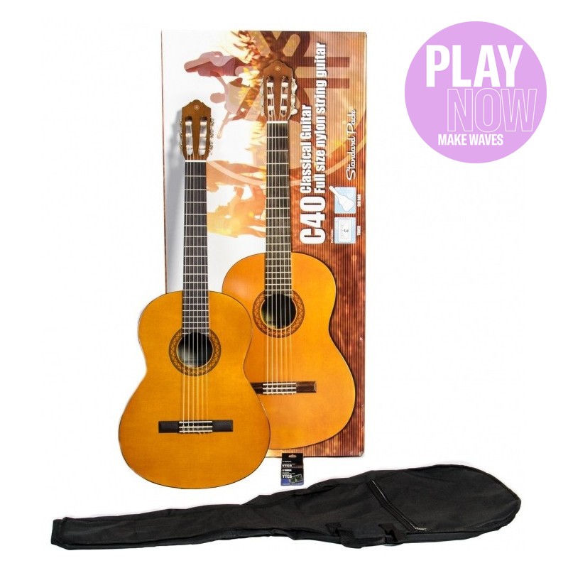 Yamaha C40 Standard Pack - zestaw gitarowy - 1 - Zestawy gitarowe - Yamaha C40 Standard Pack: Idealny zestaw gitarowy dla począt