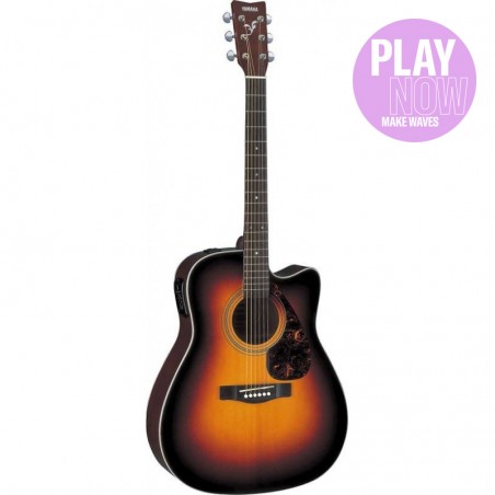 Yamaha FX370C TBS - gitara elektroakustyczna - 4 - Gitary e-akustyczne - Model FX370C TBS posiada płytę przednią wykonaną z drew