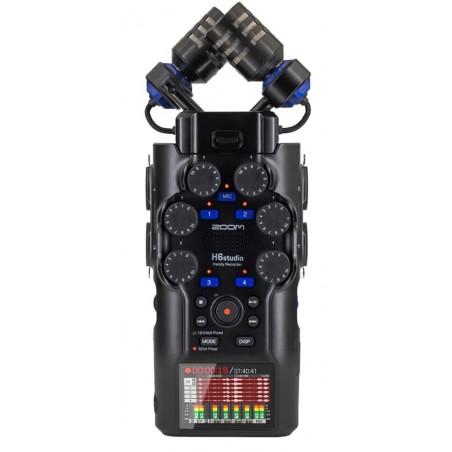 Zoom H6studio - rejestrator cyfrowy - 1 - Strona główna - Rejestrator cyfrowy H6studio jest wyposażony w mikrofony XY z dużą mem