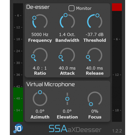 SSA Plugins aXDeesser Wtyczka VST - 1 - Efekty (wtyczki VST, VSTi, TDM, RTAS itp.)) - SSA Plugins aXDeesser Wtyczka VST