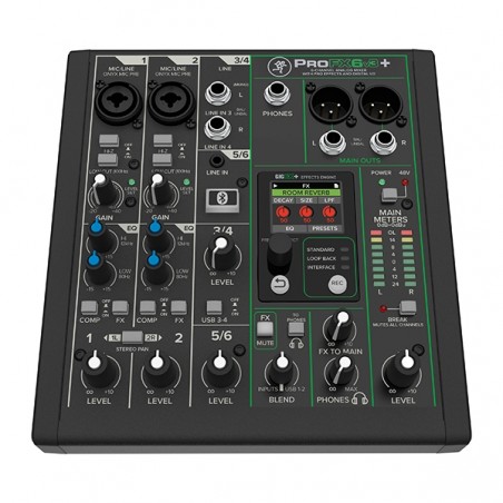 Mackie ProFX6v3+ - Mikser analogowy 6-kanałowy z USB i Bluetooth