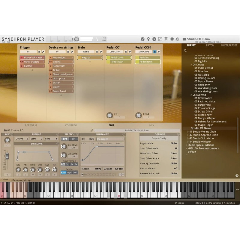 Vienna Symphonic Library Studio FX Piano (Standard Library) Instrument wirtualny VST - 4 - Instrumenty wirtualne - Vienna Sympho Vienna Symphonic Library Studio FX Piano (Standard Library) Instrument wirtualny VST - 4 - Instrumenty wirtualne - Vienna Sympho