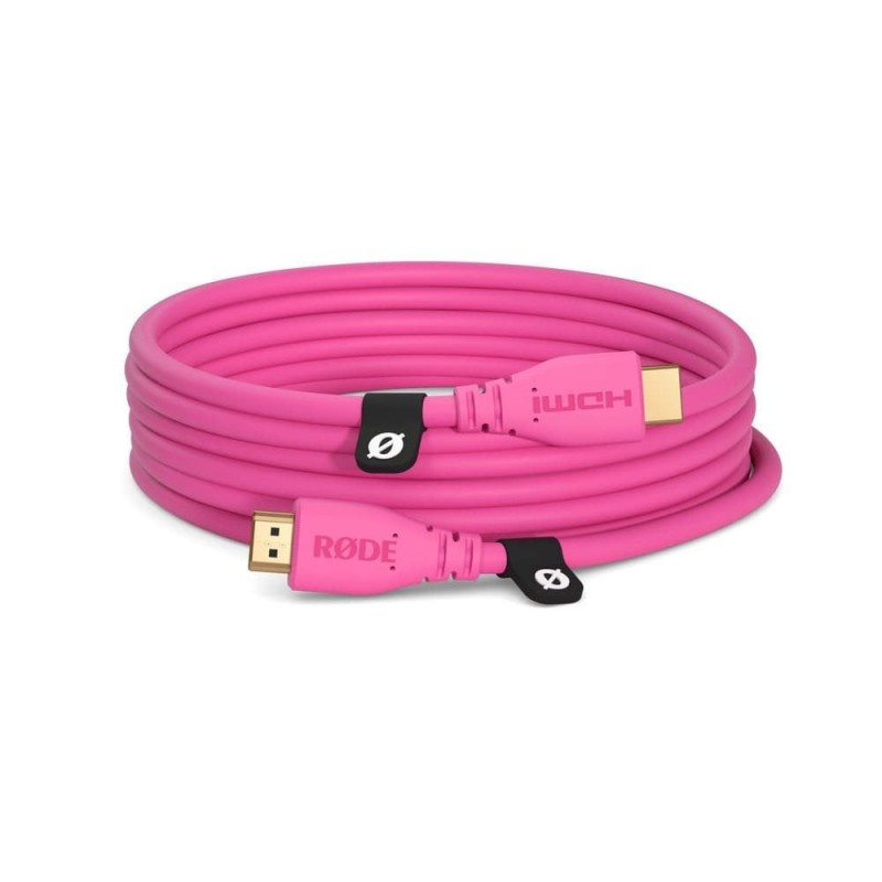 Rode HDMI CABLE 3 różowy - Kabel HDMI 3m Rode HDMI CABLE 3 różowy - Kabel HDMI 3m