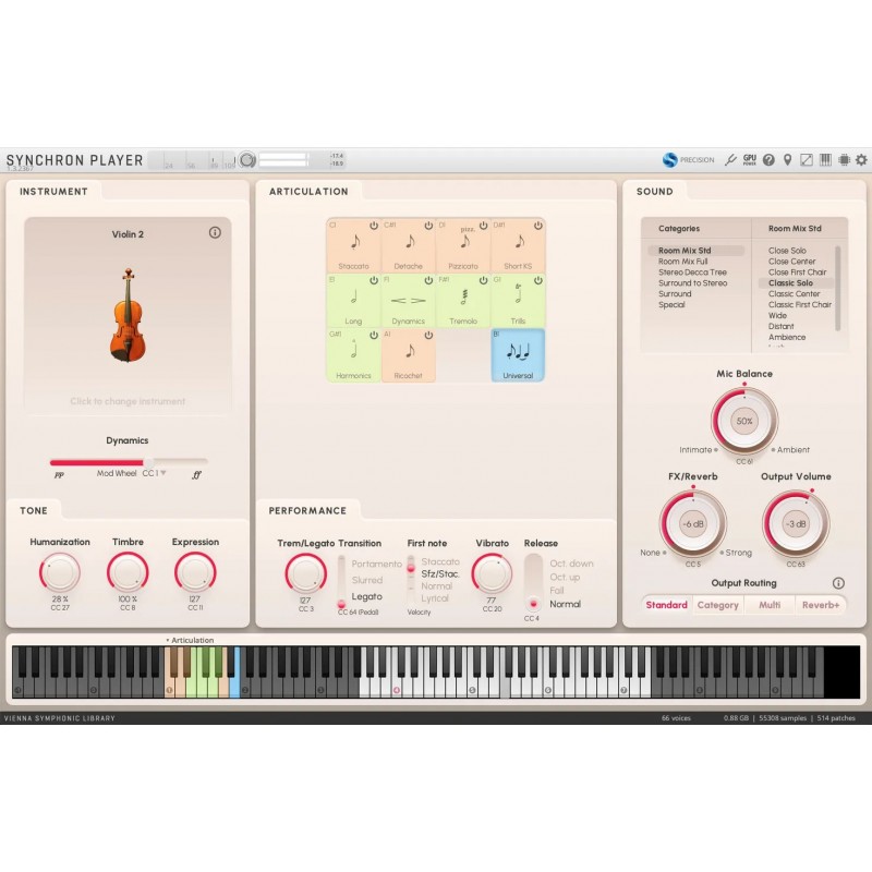 Vienna Symphonic Library Synchron Solo Violin 2 (Standard Library) Instrument wirtualny VST - 5 - Instrumenty wirtualne - Vienna Vienna Symphonic Library Synchron Solo Violin 2 (Standard Library) Instrument wirtualny VST - 5 - Instrumenty wirtualne - Vienna