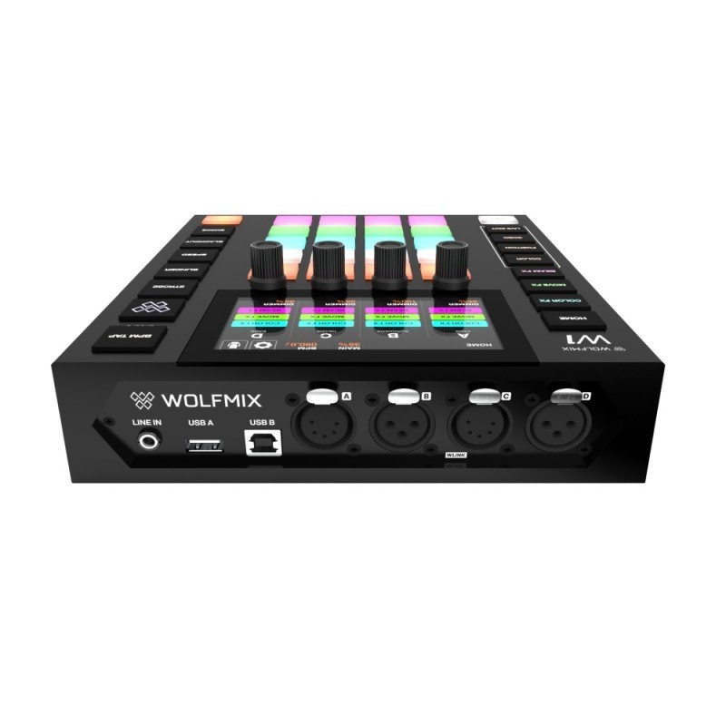 Wolfmix W1 MK2 kontroler oświetlenia DMX + dedykowany pokrowiec Wolfmix W1 MK2 kontroler oświetlenia DMX + dedykowany pokrowiec