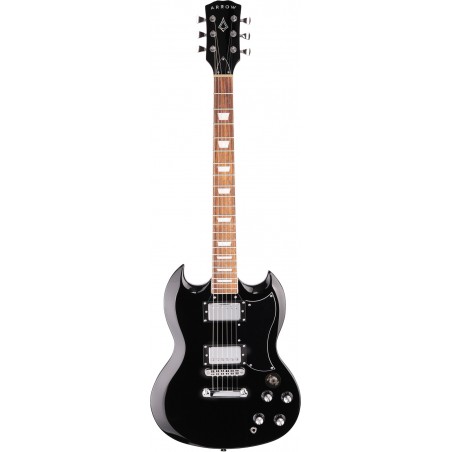 Arrow Twincut SG22 Abyss Black Rosewood/Black Gitara elektryczna - 1 - Gitary elektryczne - Arrow Twincut SG22 to elektryk skroj