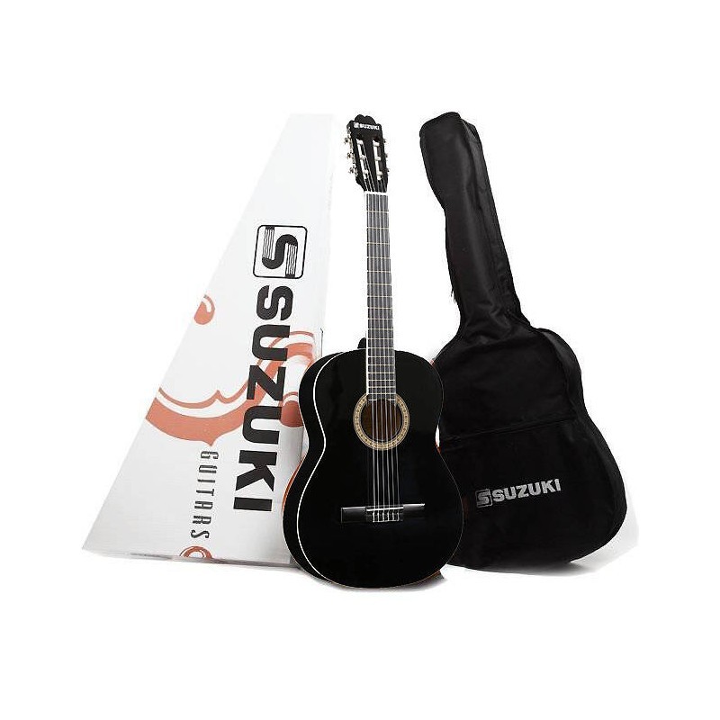 SUZUKI SCG-2 BLK gitara klasyczna 3/4 + pokrowiec - 1 - Gitary klasyczne - Gitara klasyczna dla początkujących gitarzystów. Bard