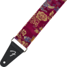 Fender Satin Dragon Strap, Wine Pasek gitarowy - 2 - Pasy, paski - Dzięki końcówkom z prawdziwej skóry i metalowym elementom, pa Fender Satin Dragon Strap, Wine Pasek gitarowy - 2 - Pasy, paski - Dzięki końcówkom z prawdziwej skóry i metalowym elementom, pa