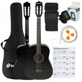 Suprimo CGS3 BK - Gitara klasyczna 4/4 zestaw
