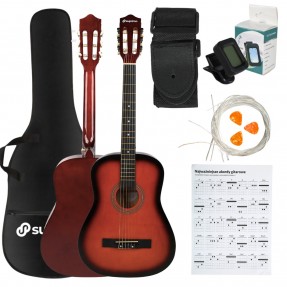 Suprimo CGS3 SB - Gitara klasyczna 4/4 zestaw