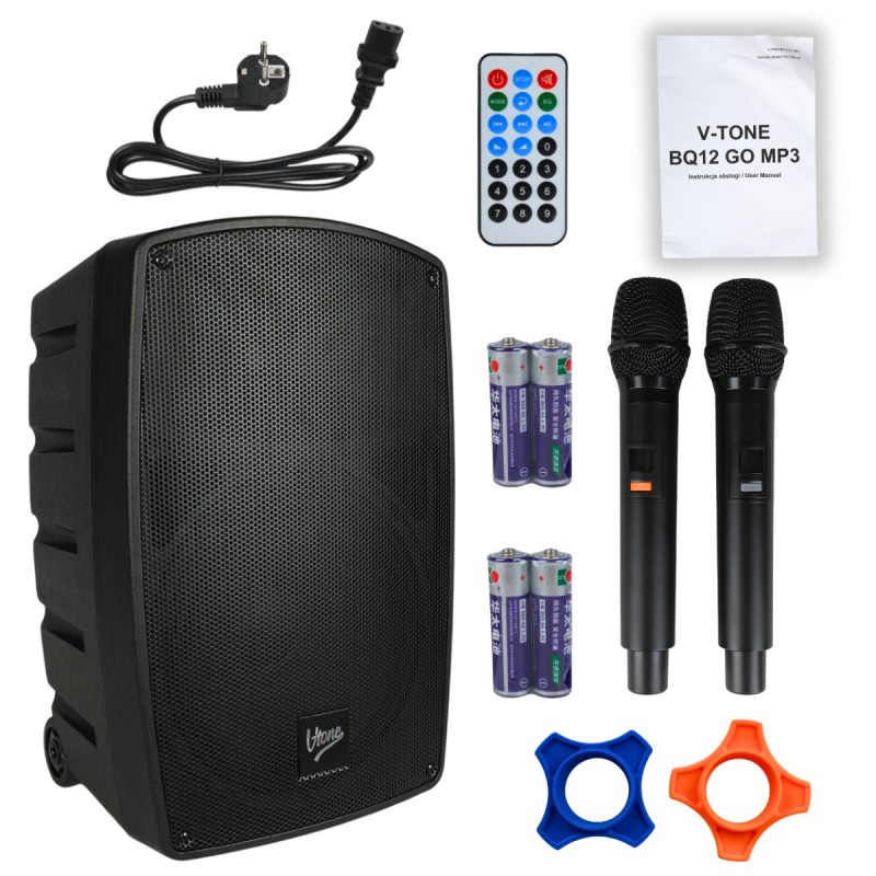 V-Tone BQ12 GO MP3 - Kolumna aktywna akumulatorowa z Bluetooth V-Tone BQ12 GO MP3 - Kolumna aktywna akumulatorowa z Bluetooth