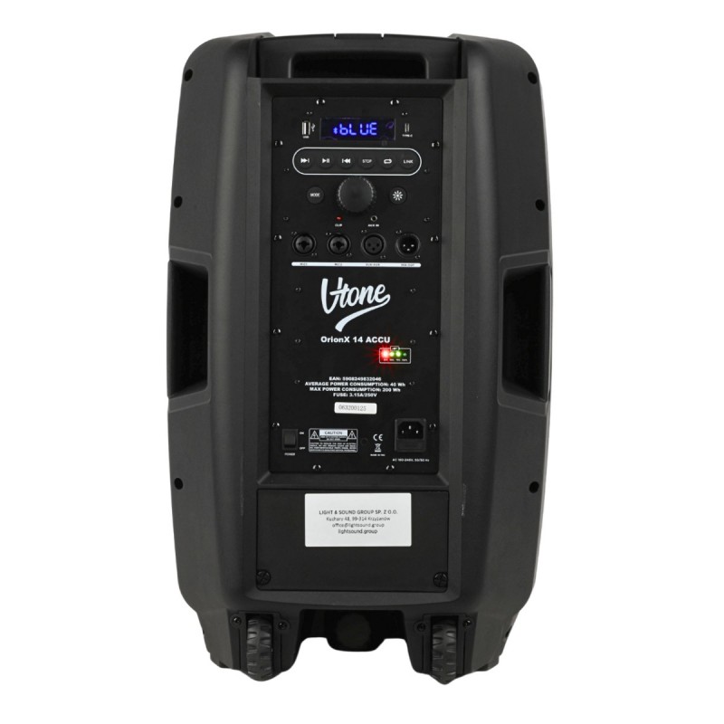 V-Tone OrionX 14 ACCU - Kolumna aktywna akumulatorowa z Bluetooth 135W RMS V-Tone OrionX 14 ACCU - Kolumna aktywna akumulatorowa z Bluetooth 135W RMS