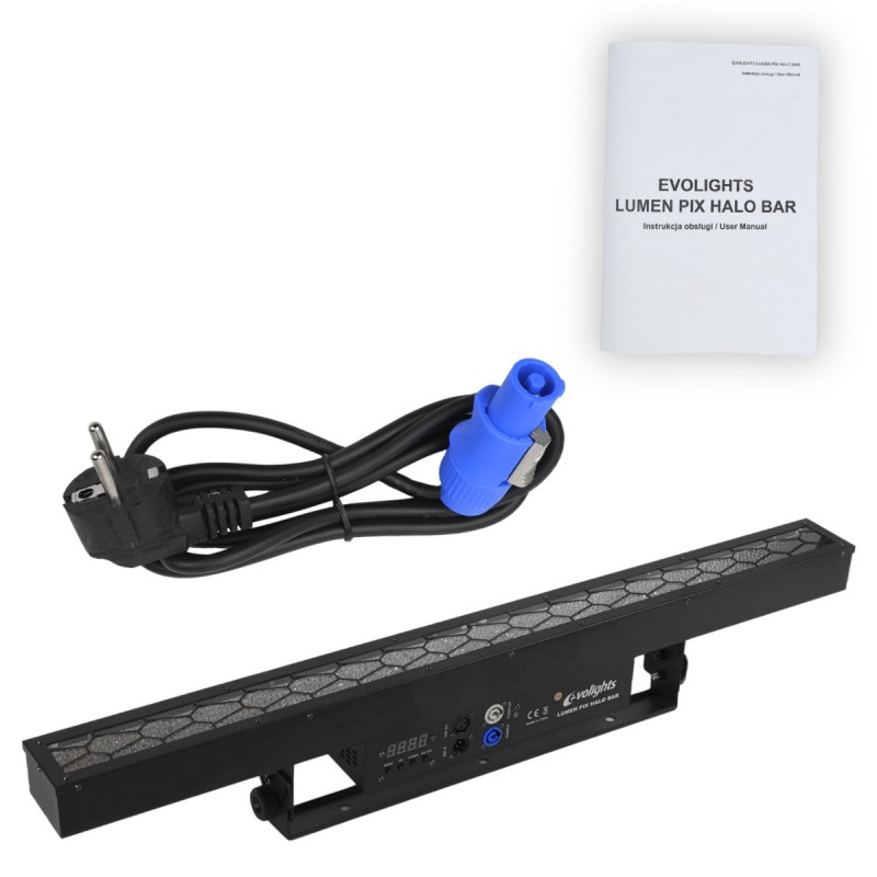 Evolights Lumen Pix Halo Bar - Listwa oświetleniowa retro LED vintage 6x50 WW + 440x0,2W RGB