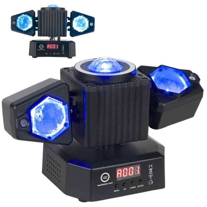 Light4Me Madness 4in1 - Multiefekt świetlny LED RGBW Light4Me Madness 4in1 - Multiefekt świetlny LED RGBW