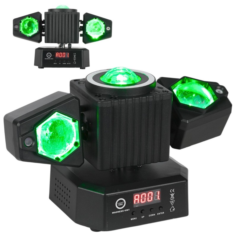 Light4Me Madness 4in1 - Multiefekt świetlny LED RGBW Light4Me Madness 4in1 - Multiefekt świetlny LED RGBW