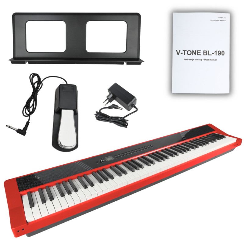 V-Tone BL-190 - Pianino cyfrowe przenośne