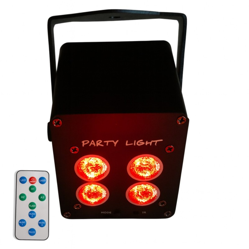 Light4Me Accu Par 4x3W - Reflektor akumulatorowy PAR 3600 mAh RGB LED Light4Me Accu Par 4x3W - Reflektor akumulatorowy PAR 3600 mAh RGB LED