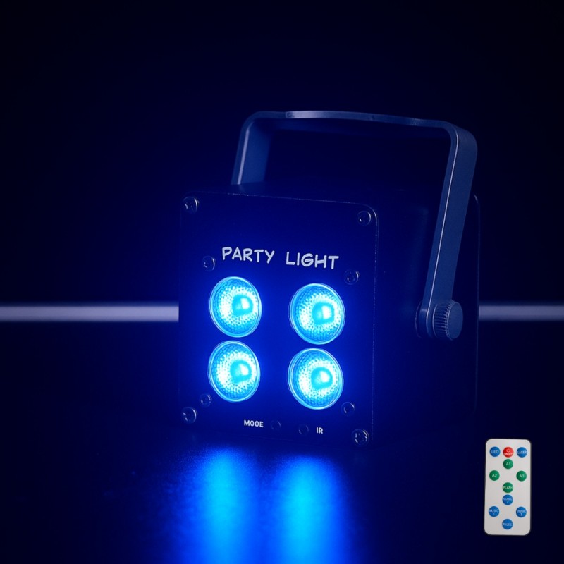 Light4Me Accu Par 4x3W - Reflektor akumulatorowy PAR 3600 mAh RGB LED Light4Me Accu Par 4x3W - Reflektor akumulatorowy PAR 3600 mAh RGB LED