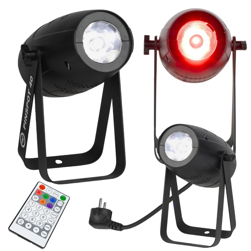 Light4Me Pinspot 40 - Reflektor sceniczny 40W RGBW SMD5060 LED