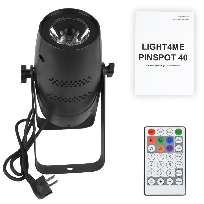 Light4Me Pinspot 40 - Reflektor sceniczny 40W RGBW SMD5060 LED