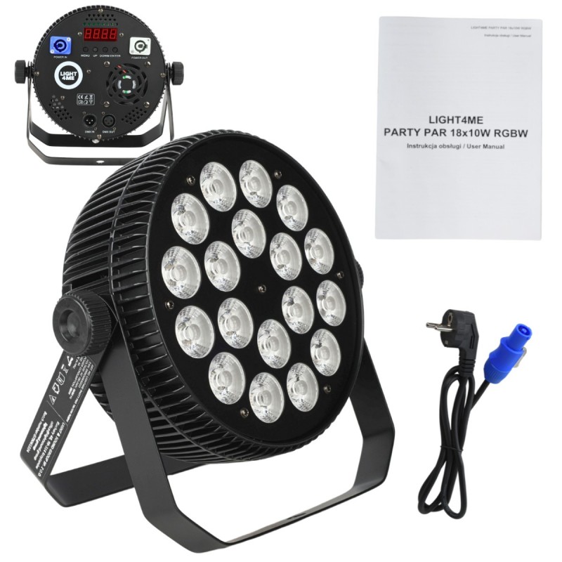 Light4Me Party Par - Reflektor sceniczny LED 18x10W RGBW