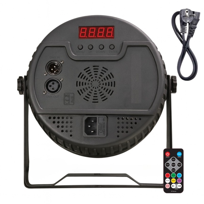 Light4Me Hex Par Ring - Reflektor sceniczny PAR DMX 18x6W RGBWA+UV LED