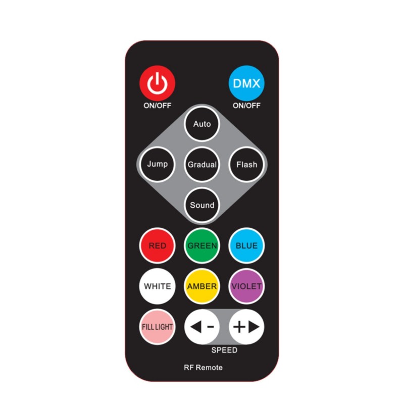 Light4Me Hex Par Ring - Reflektor sceniczny PAR DMX 18x6W RGBWA+UV LED