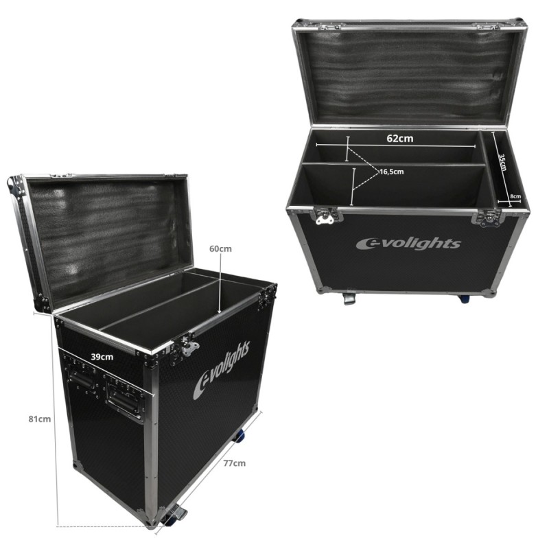 Evolights Lumen 7 Ring Case 2in1 - Skrzynia transportowa na 2 reflektory sceniczne retro Evolights Lumen 7 Ring Case 2in1 - Skrzynia transportowa na 2 reflektory sceniczne retro