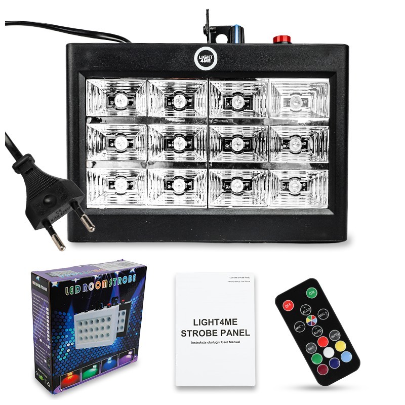 Light4Me Strobe Panel - Stroboskop RGB oświetlenie dyskotekowe Light4Me Strobe Panel - Stroboskop RGB oświetlenie dyskotekowe