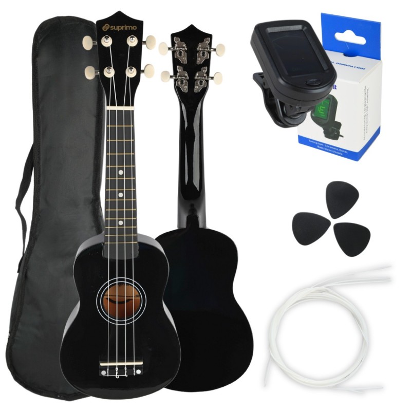 Suprimo UK21 SET BK - Ukulele sopranowe zestaw Suprimo UK21 SET BK - Ukulele sopranowe zestaw