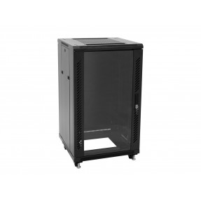 Roadinger SSC-16 - Szafa rack z drzwiami szklanymi 16U