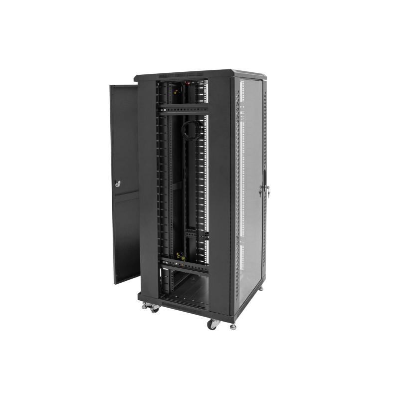 Roadinger SSC-24 - Szafa rack z drzwiami szklanymi 24U Roadinger SSC-24 - Szafa rack z drzwiami szklanymi 24U