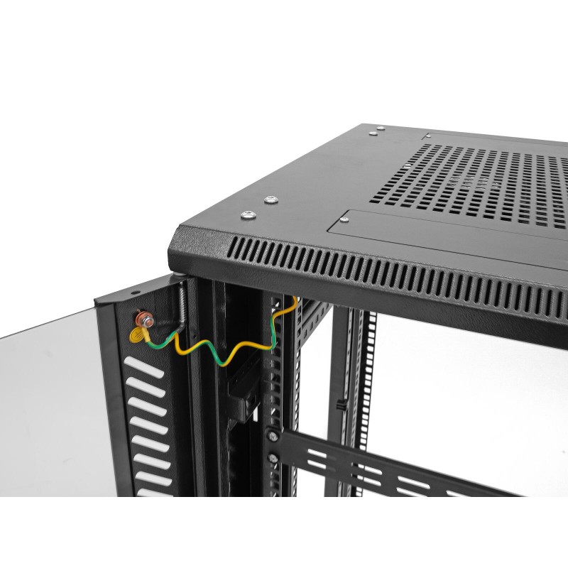 Roadinger SSC-24 - Szafa rack z drzwiami szklanymi 24U Roadinger SSC-24 - Szafa rack z drzwiami szklanymi 24U