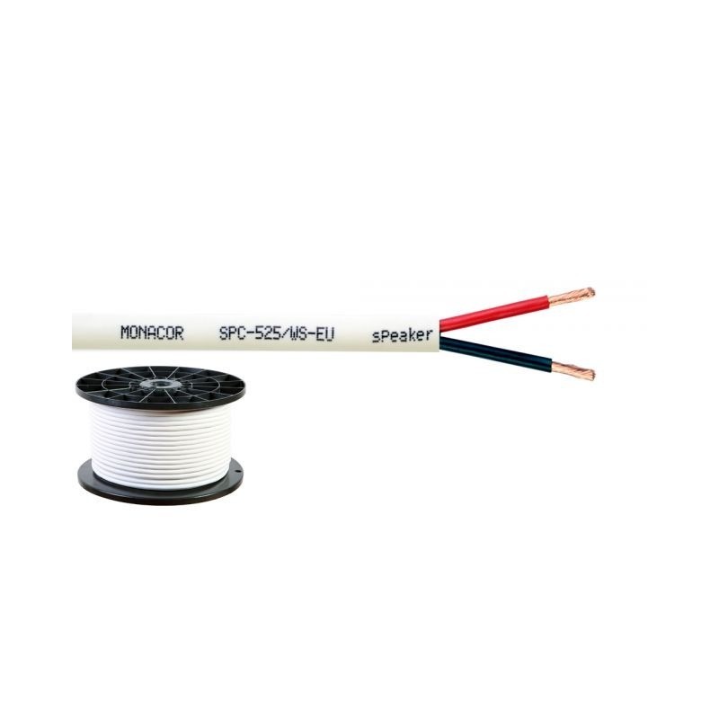 Monacor SPC-525slsWS-EU - Kabel głośnikowy 100m