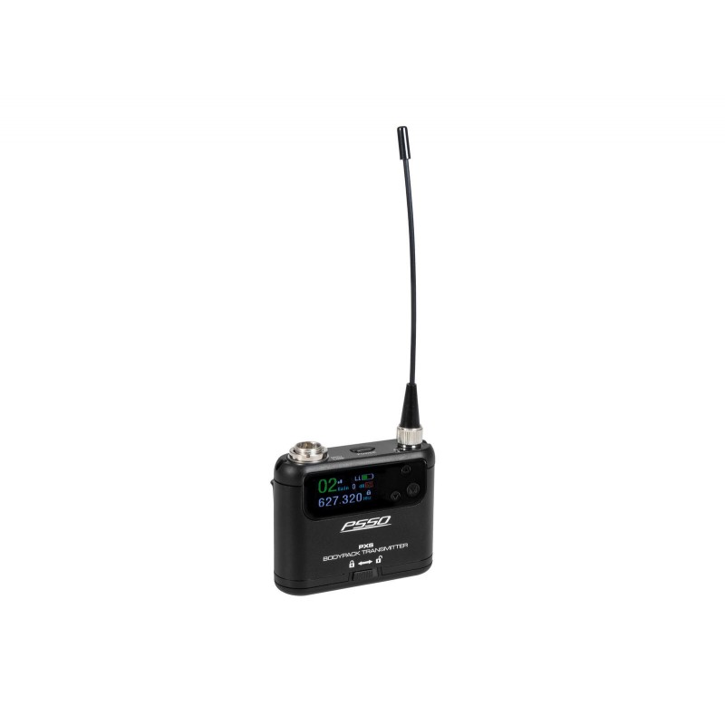 PSSO PXS - Nadajnik bodypack do odbiorników PXS 640-690 MHz PSSO PXS - Nadajnik bodypack do odbiorników PXS 640-690 MHz