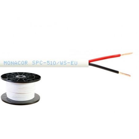 Monacor SPC-510slsWS-EU - Kabel głośnikowy 100m