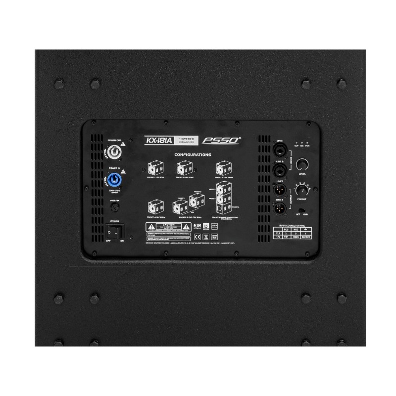 PSSO KX-181A - Subwoofer aktywny 18" z bassreflexem 1400W RMS PSSO KX-181A - Subwoofer aktywny 18" z bassreflexem 1400W RMS