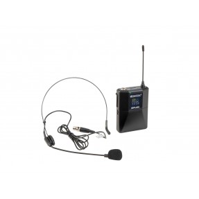 Omnitronic UHF E-FLEX - Nadajnik bodypack z mikrofonem nagłownym 559-575 MHz