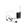 Omnitronic UHF E-FLEX - Nadajnik bodypack z mikrofonem nagłownym 823-832/863-865 MHz