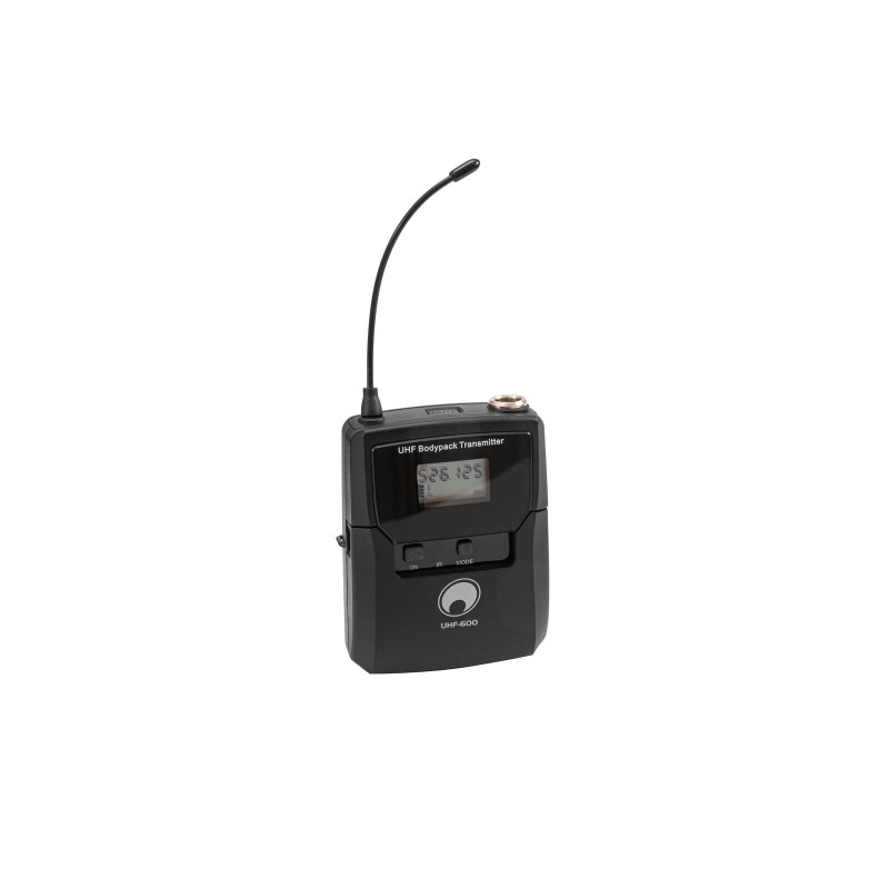 Omnitronic UHF-600 - Nadajnik bodypack do odbiorników UHF-600 520-554 MHz