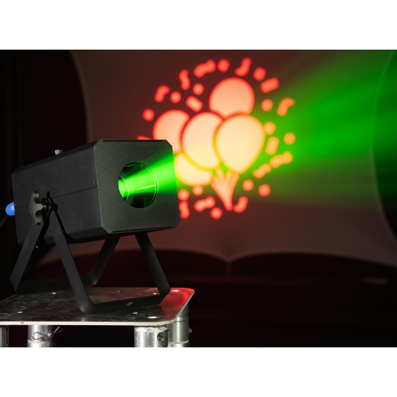 Eurolite LP-100 Logo Projector MK2 - Projektor gobo z dodatkowym kołem kolorów Eurolite LP-100 Logo Projector MK2 - Projektor gobo z dodatkowym kołem kolorów
