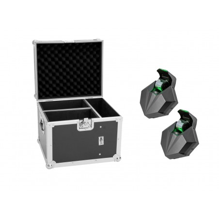 Eurolite zestaw oświetleniowy 2x LED CAT-80 Beam Effect + skrzynia transportowa