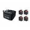 Eurolite zestaw oświetleniowy 4x AKKU UP-4 QCL Spot QuickDMX MK2 + torba transportowa