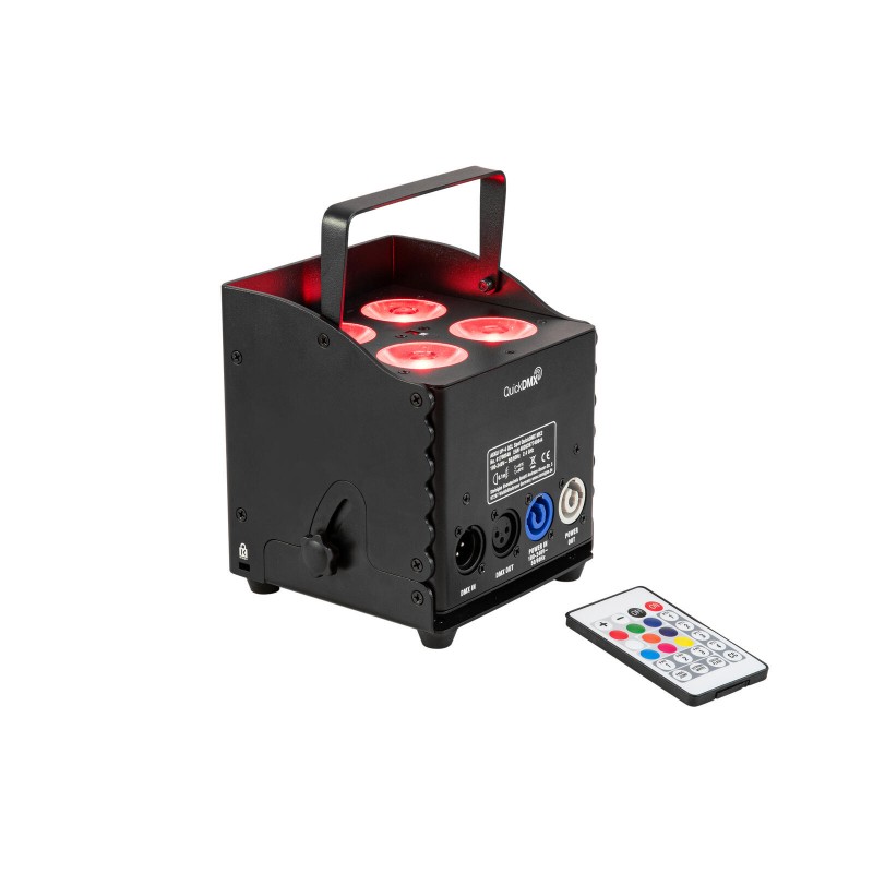 Eurolite zestaw oświetleniowy 4x AKKU UP-4 QCL Spot QuickDMX MK2 + torba transportowa