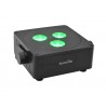 Eurolite zestaw oświetleniowy 8x AKKU IP Flat Light 3 BK + walizka transportowa
