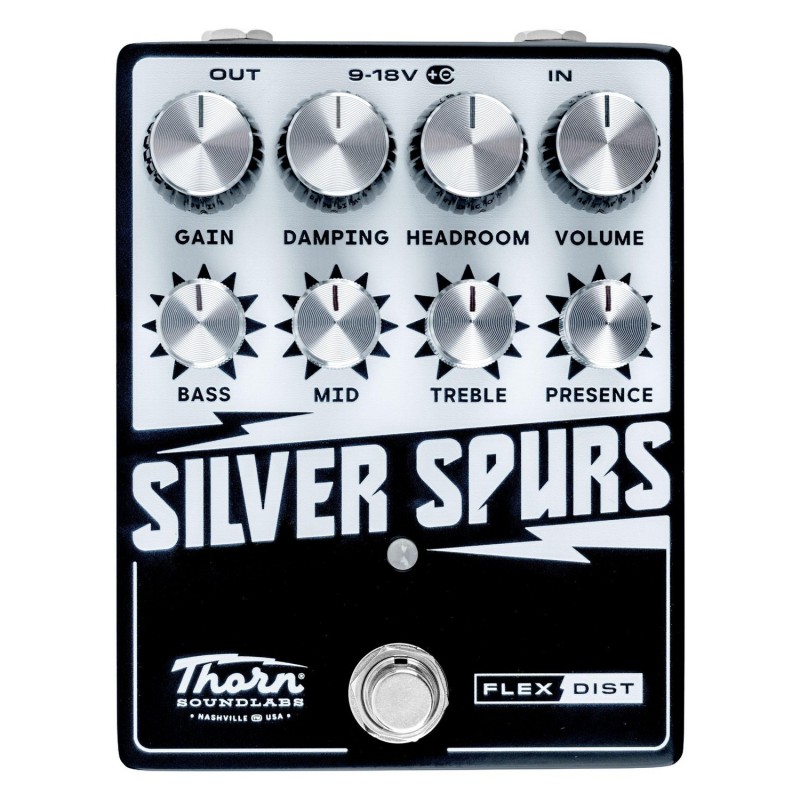 Thorn Soundlabs Silver Spurs - Efekt gitarowy Distortion Thorn Soundlabs Silver Spurs - Efekt gitarowy Distortion